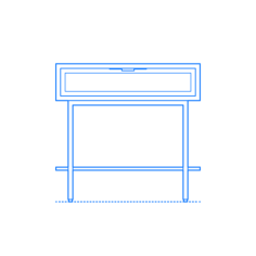 Furniture Nightstands Ackley Nightstand Simple Line Art Svg, Free Vectors File
